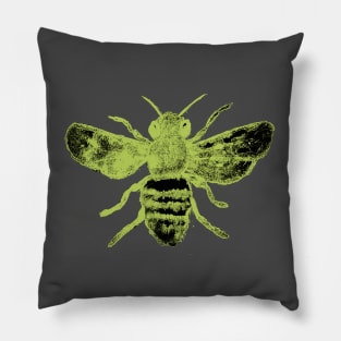 Bee No. 3 Yellow Pillow