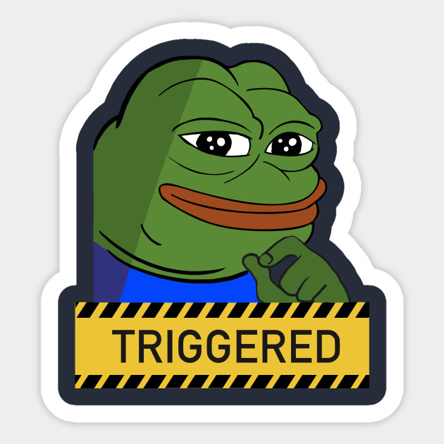 Pepe Triggered Twitch Memes Sticker Teepublic