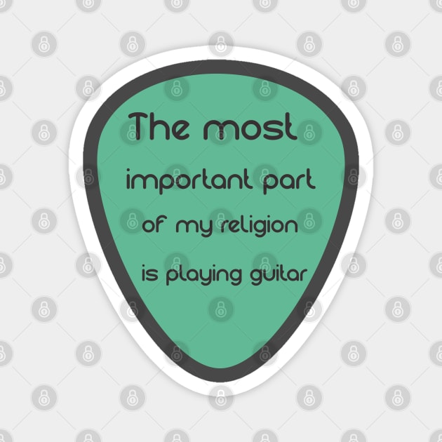 the most important part of my religion is playing guitar Magnet by yassinnox