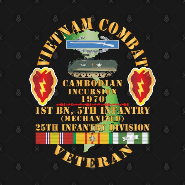 Vietnam Combat Vet w 1st Bn 5th Inf - 25th Inf Div - Cambodian Incursion 1970 w VN SVC X 300 by twix123844