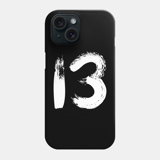 Number 13 Phone Case by Erena Samohai