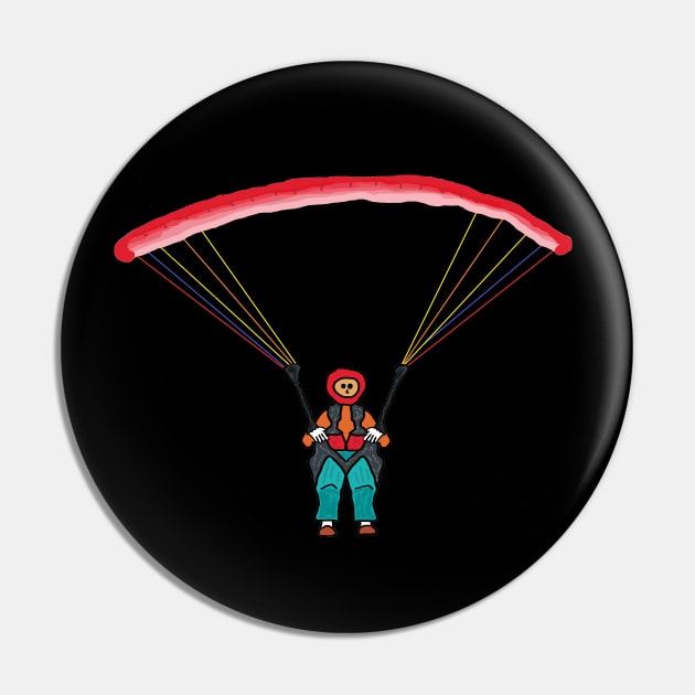 Paragliding Pin by Mark Ewbie