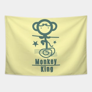 Monkey King - Teal Tapestry