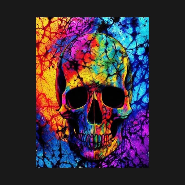 Trippy Rainbow Skull by Trip Tank