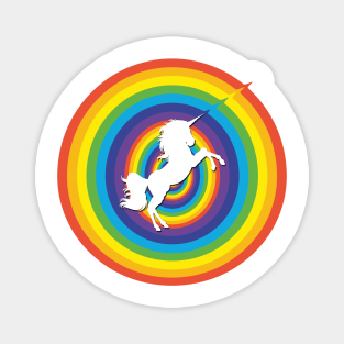 Rainbow Fantasy Unicorn Magnet