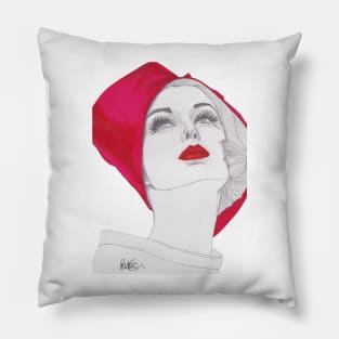 Red Hat Girl Pillow