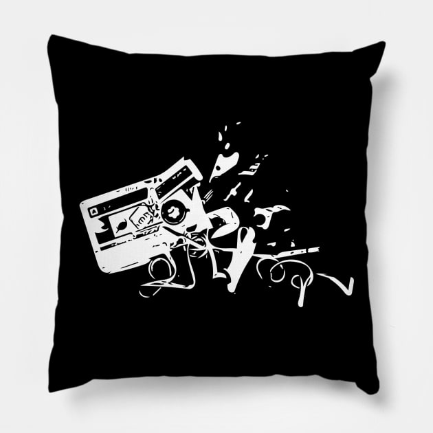 Broken Mixtape Pillow by SansSoleil