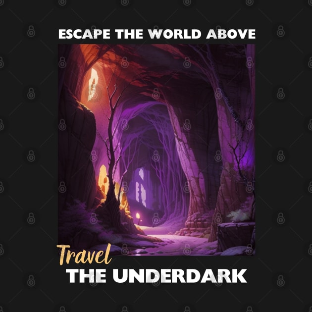 Underdark Tourism Poster V2 - Travel D&D by CursedContent