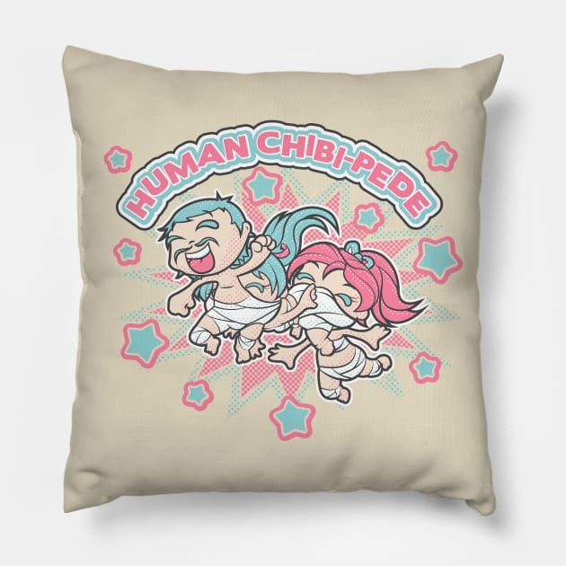 Human Chibipede Pillow by Serkworks