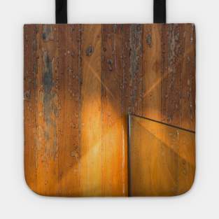 Wood and glass fence Tote