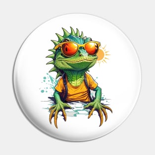 Cool Lizard in Sunglasses Pin