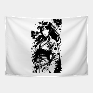 Anime Girl With Kimono 04 Tapestry