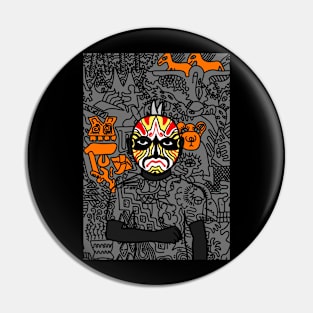 Tian anmen - MaleMask NFT with ChineseEye Color Pin