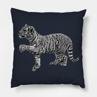 Amur tiger cub Pillow