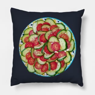 Food Tomatoes and Cucumber Photo Pillow