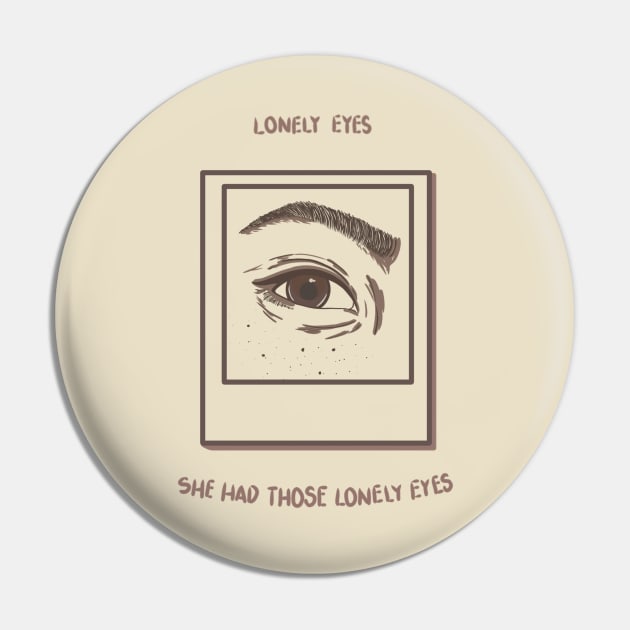 Lauv Lonely Eyes Pin by Ceeshore