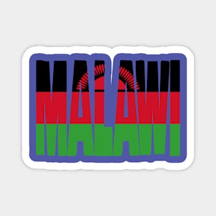 Malawi flag stencil Magnet