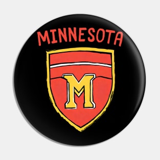 Minnesota Football Player Football Fan Soccer Game Pin