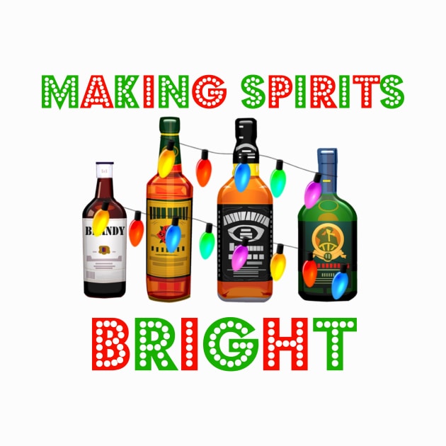 Making Spirits Bright Funny Christmas by KellyCreates