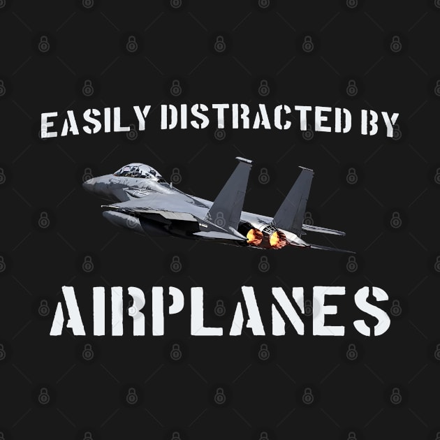 Airplane Airshow Merch F-15 Strike Eagle Plane by Dirty Custard Designs 