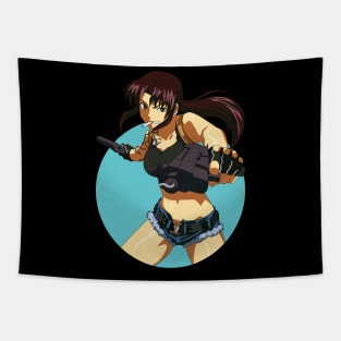 black  lagoon- revy Tapestry