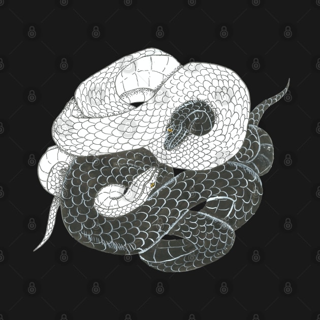 Yin yang snakes by Créa'RiBo