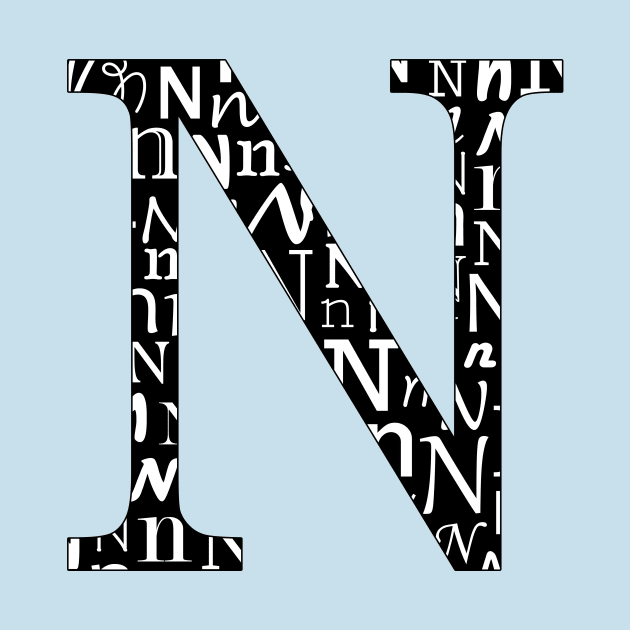 N Filled - Typography by gillianembers