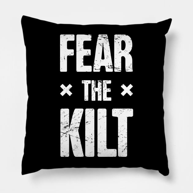 Kilt - Funny Renaissance Festival Faire Pillow by MeatMan