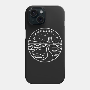 Anglesey, North Wales Emblem - Black Phone Case