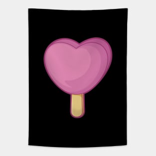 Heart Shaped Pink Ice Cream Stick Tapestry