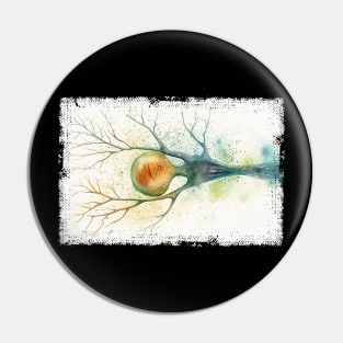 Abstract Human nerve cell Pin