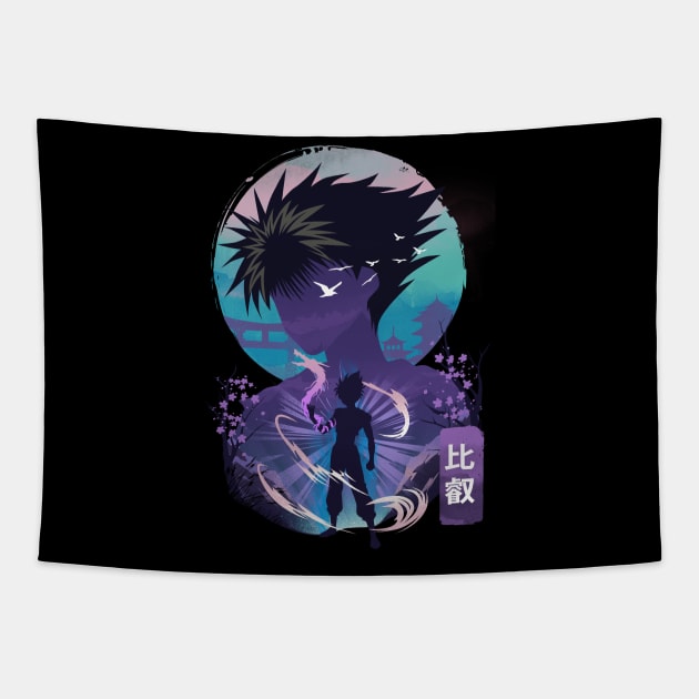 Hiei Landscape Tapestry by DANDINGEROZZ