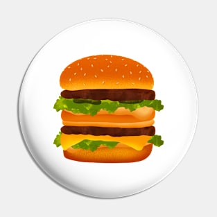 Hamburger T-shirt Pin