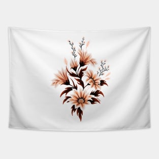 Gazania Floral - Burnt Orange Tapestry