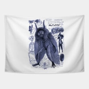 Egertron-Puck's Point Pleasant Mothman Anatomy Tapestry