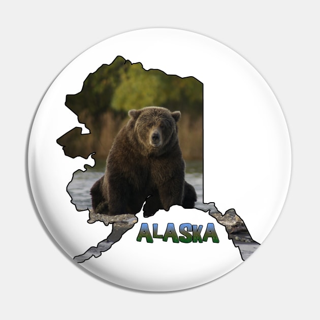 Alaska (Grizzly Bear) Pin by gorff