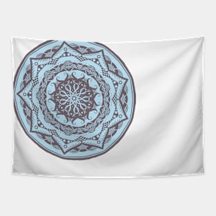 Baby Blue Mandala Tapestry