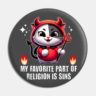 Purrfectly Sinful 😈 Devil Cat Pin