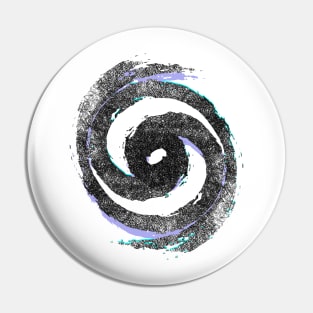 Yin Yang Japanese Symbol Graffiti Shirt Pin