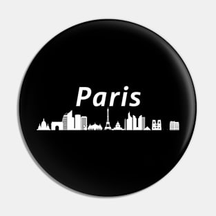 Paris Skyline Pin