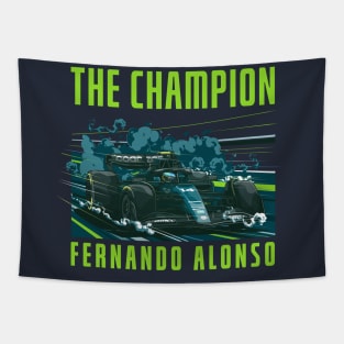 Formula 1 Fernando Alonso Tapestry