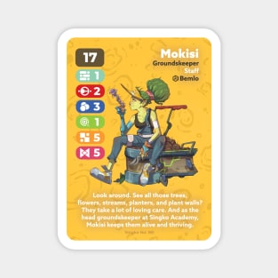 Mokisi - The Groundskeeper - Crew Card Magnet