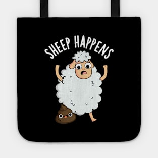 Sheep Happens Funny Poop Puns Tote