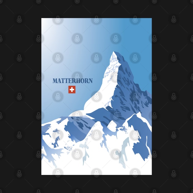 Matterhorn,Zermatt,Switzerland,Ski Poster by BokeeLee
