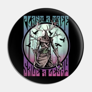 Plant a Tree, Save A Leshy [VAPORWAVE] Pin