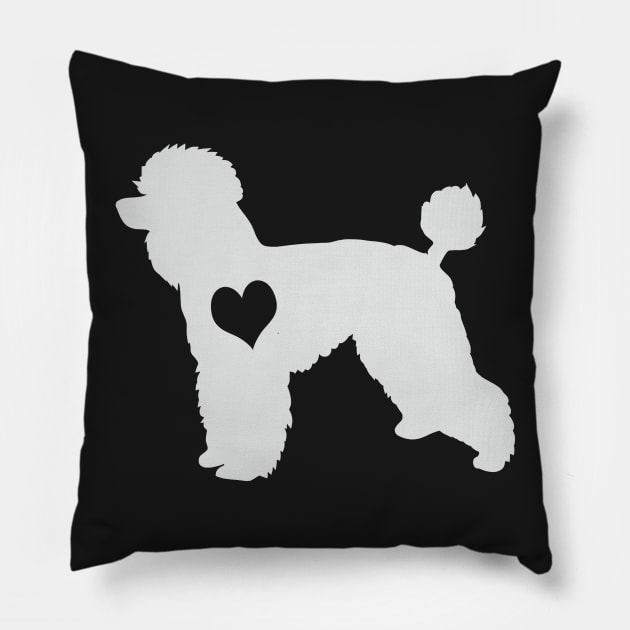 Adore Poodles Pillow by Psitta