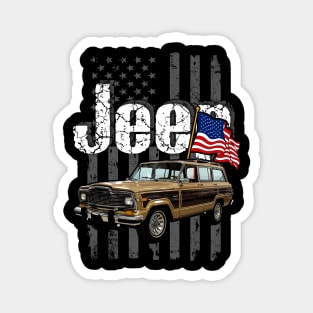 Jeep Wagoneer SJ series Jeepcar JEEP Flag Magnet