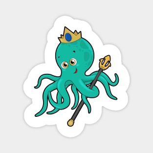 Octopus as King with Trident Magnet