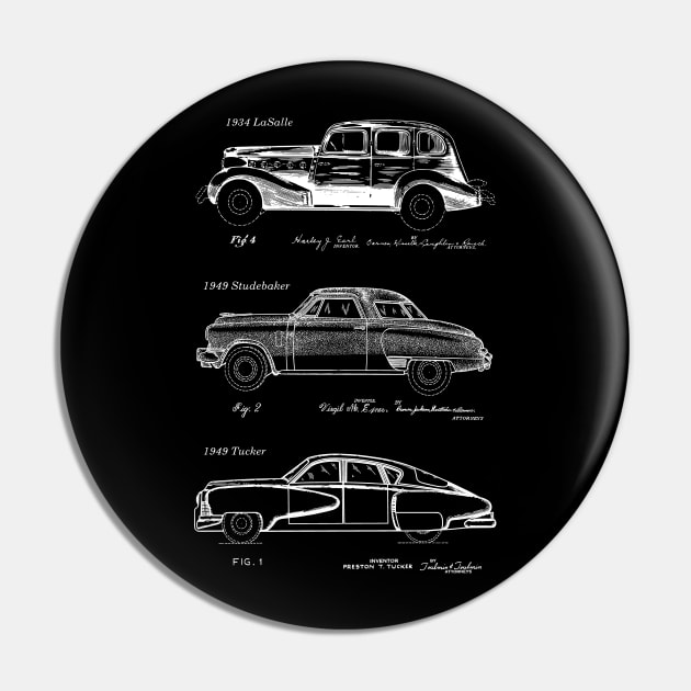 Classic Cars Patent Blueprints Pin by MadebyDesign