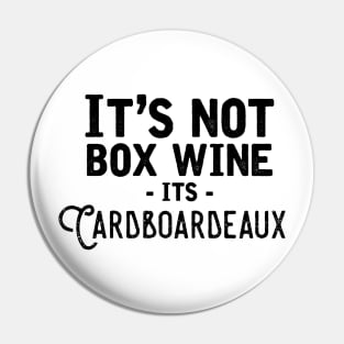 It's not box wine Pin